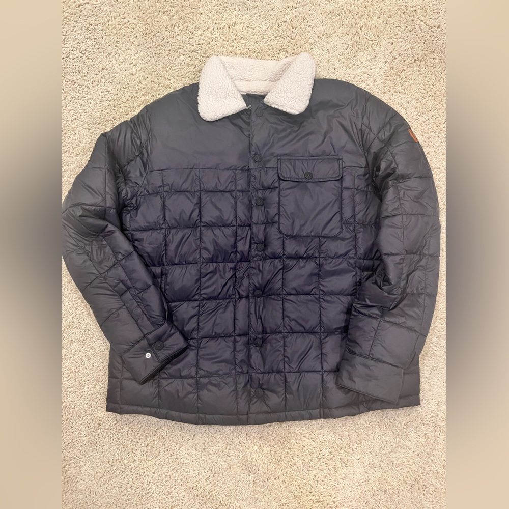 SAVE THE DUCK Men's Dark Gray Puffer Jacket